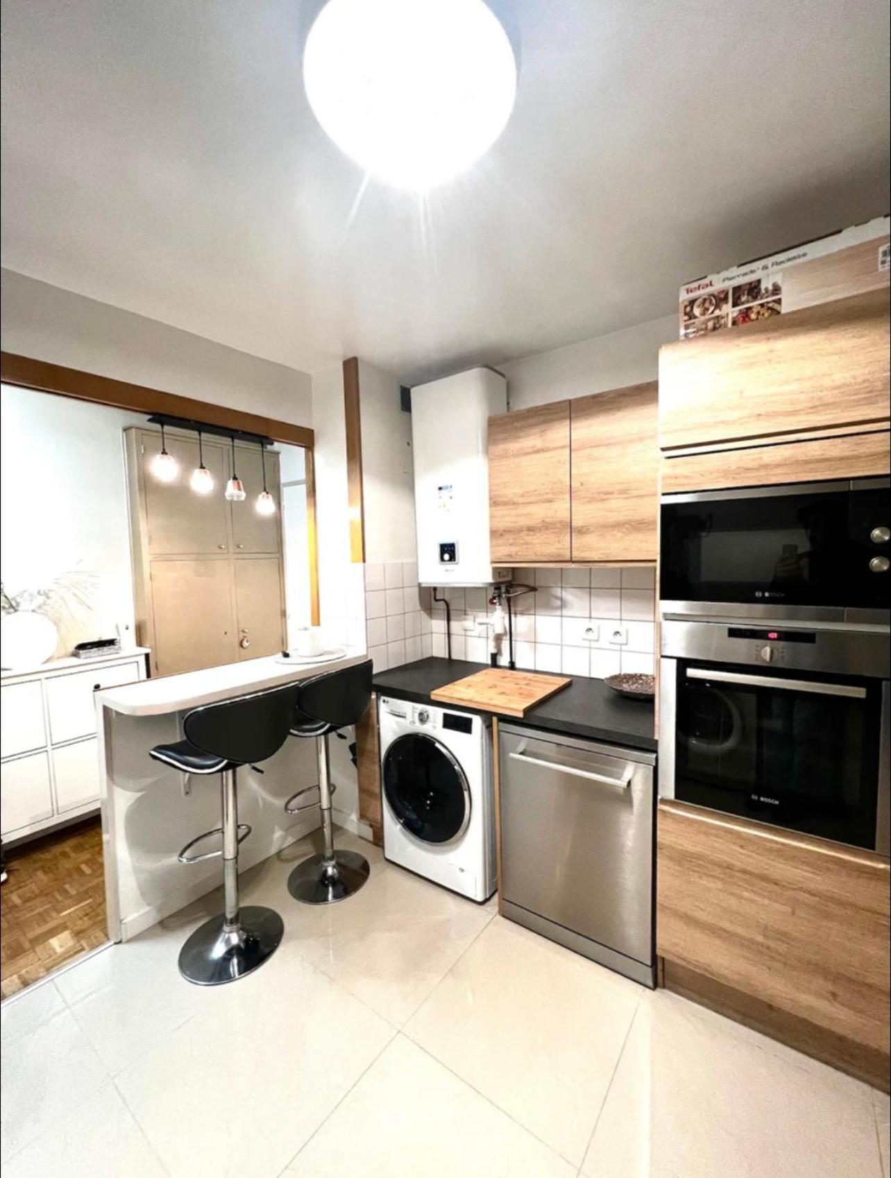Modern 2 Bedroom Apartment Near Paris Metro, Giant Flat Screen Tv 85 Inches, Balcony, Free Parking Ivry-sur-Seine Exterior foto